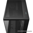 DeepCool Számítógépház - CG530 4F (fekete, ablakos, 4x12cm A-RGB, BTF, ATX, 2xUSB3.0, 1xUSB2.0)