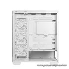 DeepCool Számítógépház - CG580 4F WH (fehér, ablakos, 4x12cm A-RGB, BTF, ATX, 2xUSB3.0, 1xUSB2.0)