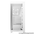 DeepCool Számítógépház - CG580 4F WH V2 (fehér, ablakos, 4x12cm A-RGB, BTF, ATX, 2xUSB3.0, 1xUSB2.0)