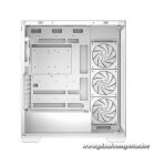 DeepCool Számítógépház - CG580 4F WH V2 (fehér, ablakos, 4x12cm A-RGB, BTF, ATX, 2xUSB3.0, 1xUSB2.0)