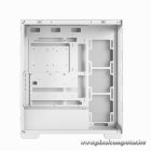 DeepCool Számítógépház - CG580 WH (fehér, abakos, venti nélkül, BTF, ATX, 2xUSB3.0, 1xUSB2.0)