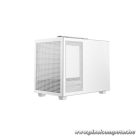 DeepCool Számítógépház - CH160 WH (fekete, Mini-ITX, 2xUSB3.0, Type-C, fehér)