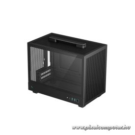   DeepCool Számítógépház - CH160 (fekete, Mini-ITX, 2xUSB3.0, Type-C, fekete)