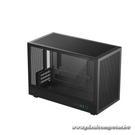   DeepCool Számítógépház - CH260 (fekete, Mini-ITX/Micro ATX (BTF), 2xUSB3.0, Type-C, fekete)