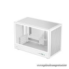 DeepCool Számítógépház - CH260 WH (fekete, Mini-ITX/Micro ATX (BTF), 2xUSB3.0, Type-C, fehér)