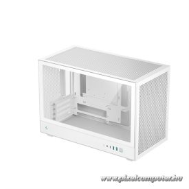   DeepCool Számítógépház - CH260 WH (fekete, Mini-ITX/Micro ATX (BTF), 2xUSB3.0, Type-C, fehér)