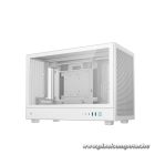 DeepCool Számítógépház - CH260 WH (fekete, Mini-ITX/Micro ATX (BTF), 2xUSB3.0, Type-C, fehér)