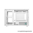 DeepCool Számítógépház - CH260 WH (fekete, Mini-ITX/Micro ATX (BTF), 2xUSB3.0, Type-C, fehér)