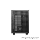 DeepCool Számítógépház - CH260 (fekete, Mini-ITX/Micro ATX (BTF), 2xUSB3.0, Type-C, fekete)