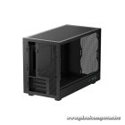 DeepCool Számítógépház - CH260 (fekete, Mini-ITX/Micro ATX (BTF), 2xUSB3.0, Type-C, fekete)