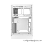 DeepCool Számítógépház - CH270 DIGITAL WH (fekete, Mini-ITX/Micro-ATX (BTF), 2xUSB3.0, Type-C, fehér)