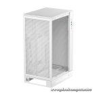 DeepCool Számítógépház - CH270 DIGITAL WH (fekete, Mini-ITX/Micro-ATX (BTF), 2xUSB3.0, Type-C, fehér)