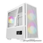 DeepCool Számítógépház - CH360 DIGITAL WH (fekete, 2x14cm +1x12 venti, Mini-ITX / Micro-ATX, 1xUSB3.0, A-RGB, fehér)