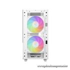 DeepCool Számítógépház - CH360 DIGITAL WH (fekete, 2x14cm +1x12 venti, Mini-ITX / Micro-ATX, 1xUSB3.0, A-RGB, fehér)