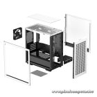 DeepCool Számítógépház - CH370 WH (fekete, ablakos, 1x12cm ventilátor, Mini-ITX / Micro-ATX, 2xUSB3.0)
