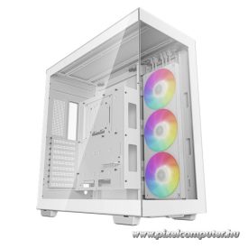   DeepCool Számítógépház - CH780 WH (fehér, ablakos, 3x140mm A-RGB ventilllátor, E-ATX, 4xUSB3.0)