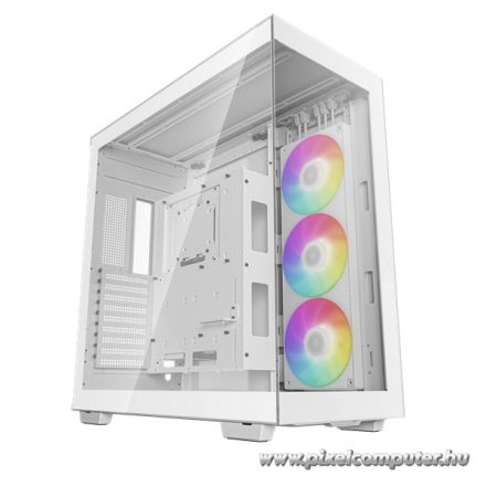 DeepCool Számítógépház - CH780 WH (fehér, ablakos, 3x140mm A-RGB ventilllátor, E-ATX, 4xUSB3.0)
