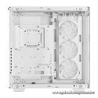DeepCool Számítógépház - CH780 WH (fehér, ablakos, 3x140mm A-RGB ventilllátor, E-ATX, 4xUSB3.0)