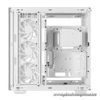 DeepCool Számítógépház - CH780 WH (fehér, ablakos, 3x140mm A-RGB ventilllátor, E-ATX, 4xUSB3.0)
