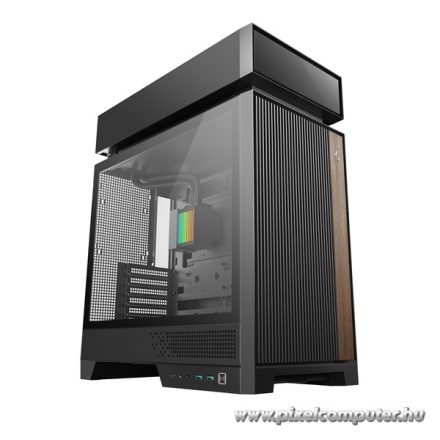 DeepCool Számítógépház - CL6600 (fekete, 1x360cm, 2x120mm A-RGB, ATX, 2xUSB3.0, 1xUSB-C)