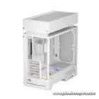 DeepCool Számítógépház - CL6600 WH (fehér, 1x360cm, 2x120mm A-RGB, ATX, 2xUSB3.0, 1xUSB-C)