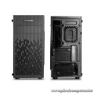 DeepCool Számítógépház - MATREXX 30 (fekete, fekete belső, ablakos, 1x12cm ventilátor, mATX, 1xUSB3.0, 1xUSB2.0)