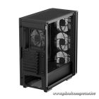 DeepCool Számítógépház - MATREXX55 MESH V4 C (fekete, ablakos, 3x14cm + 1x12cm A-RGB venti, ATX, 1xUSB3.0, Type-C)