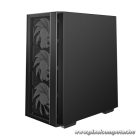 DeepCool Számítógépház - MATREXX55 MESH V4 C (fekete, ablakos, 3x14cm + 1x12cm A-RGB venti, ATX, 1xUSB3.0, Type-C)