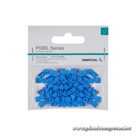   DeepCool Számítógépház Kiegészítő - PIXEL BU (100db, kék, szilikon)