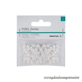   DeepCool Számítógépház Kiegészítő - PIXEL WH (100db, fehér, szilikon)