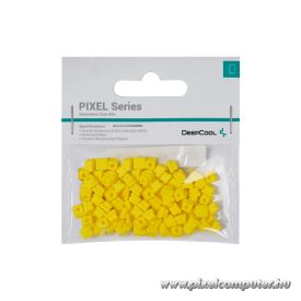   DeepCool Számítógépház Kiegészítő - PIXEL YE (100db, sárga, szilikon)