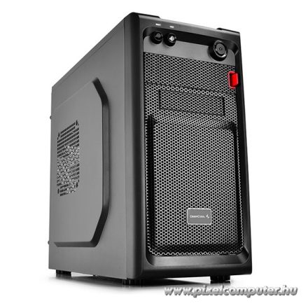DeepCool Számítógépház - SMARTER (fekete, fekete belső, mATX, 1xUSB3.0, 1xUSB2.0)