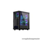 Endorfy Számítógépház - Signum 300 ARGB (ATX /micro ATX/ITX, 2xUSB3.0, 4x12cm LED ventilátor, ablakos, fekete)