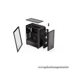 Endorfy Számítógépház - Arx 500 Air (ATX /micro ATX/ITX, 1xUSB-C, 2xUSB3.0, 5x12cm ventilátor, ablakos, fekete)