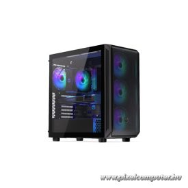   Endorfy Számítógépház - Arx 700 ARGB (ATX /micro ATX/ITX, 1xUSB-C, 2xUSB3.0, 4x14cm LED ventilátor, ablakos, fekete)