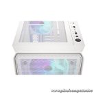 Endorfy Számítógépház - Arx 700 White ARGB (ATX /micro ATX/ITX, 1xUSB-C, 2xUSB3.0, 4x14cm LED ventilátor, ablak, fehér)