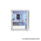 Endorfy Számítógépház - Arx 500 White ARGB (ATX/micro ATX/ITX, 1xUSB-C, 2xUSB3.0, 4x14cm LED ventilátor, ablakos, fehér)