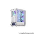 Endorfy Számítógépház - Arx 500 White ARGB (ATX/micro ATX/ITX, 1xUSB-C, 2xUSB3.0, 4x14cm LED ventilátor, ablakos, fehér)