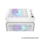 Endorfy Számítógépház - Arx 500 White ARGB (ATX/micro ATX/ITX, 1xUSB-C, 2xUSB3.0, 4x14cm LED ventilátor, ablakos, fehér)