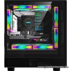 Formula Számítógépház - Air Mesh G2 Black (fekete, ablakos, 3x12cm venti, mATX, 2xUSB3.0)