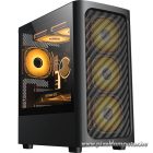 Formula Számítógépház - AirMesh G3 Black (fekete, ablakos, 1x12cm venti, mATX, 1xUSB3.0, 2xUSB2.0)