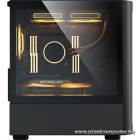 Formula Számítógépház - AirMesh G3 Black (fekete, ablakos, 1x12cm venti, mATX, 1xUSB3.0, 2xUSB2.0)