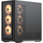 Formula Számítógépház - Air Power G9 Duo PA Black (fekete, ablakos, 4x12cm venti, EATX, 2xUSB3.0, 1xType-C)