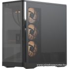 Formula Számítógépház - Crystal U9 PA Black (fekete, ablakos, 4x12cm venti, EATX, 2xUSB3.0, 1xType-C)