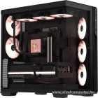 Formula Számítógépház - Crystal Z7 PA Black (fekete, ablakos, 5x12cm venti, EATX, 1xUSB3.0, 1xType-C)