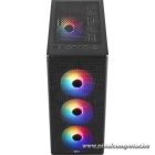 Formula Számítógépház - FG-06 AR (fekete, ablakos, 4x12cm ARGB venti, mATX, 1xUSB3.0, 2xUSB2.0)