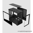 KEEP OUT Számítógépház - XC-301 GLASS (fekete, ablakos, 3x12cm ARGB venti, microATX, 1xUSB2.0, 1xUSB3.0)