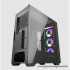 KEEP OUT Számítógépház - XC-500 GLASS (fekete, ablakos, 3x12cm ARGB venti, EATX, microATX, 2xUSB2.0, 1xUSB3.0)