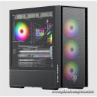 KEEP OUT Számítógépház - XC-805 MESH (fekete, ablakos, 6x12cm ARGB venti, microATX, 2xUSB2.0, 2xUSB3.0)