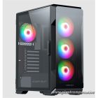 KEEP OUT Számítógépház - XC-901 PRO (fekete, ablakos, 4x12cm ARGB venti, microATX,  1xUSB3.0, 1xType-C)